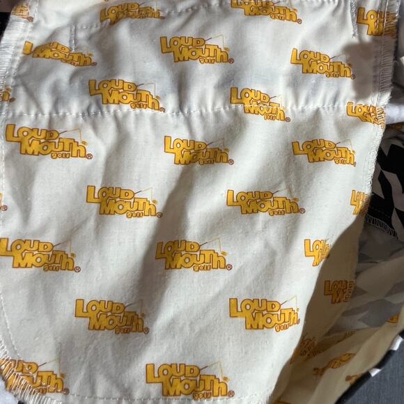 Loudmouth Pants Mens 40X32 White Black Houndstooth Chino Golf Straight Preppy - Picture 7 of 11
